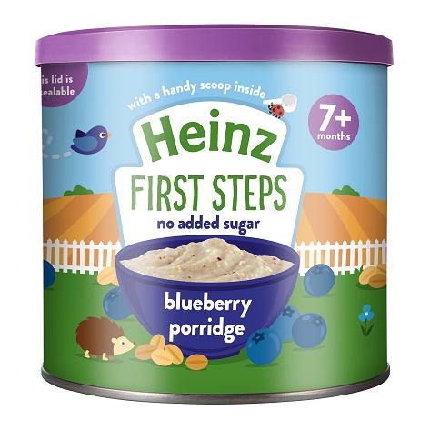Bột Ăn Dặm Việt Quất HEINZ 240g (Date: 31/08/2023) (Bé 7 Tháng Tuổi)