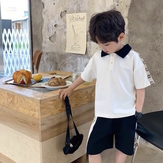 Bộ thun bâu bé trai