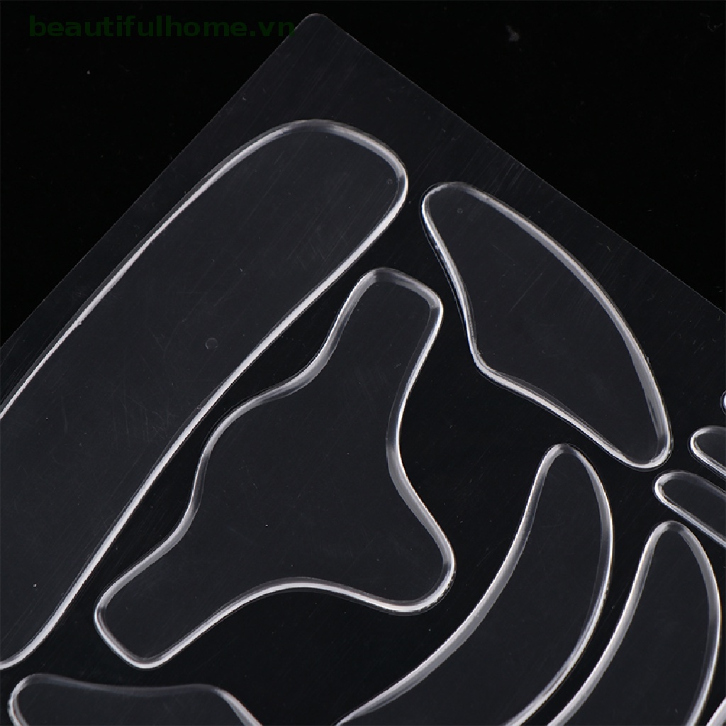 Bộ 18 Miếng Silicone Nâng Ngực / Cổ Chống Lão Hóa / Nếp Nhăn Có Thể Tái Sử Dụng