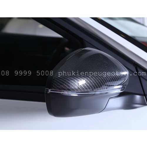 Ốp cacbon và Inox gương chiếu hậu xe Peugeot 5008 Peugeot 3008, peugeot 2008
