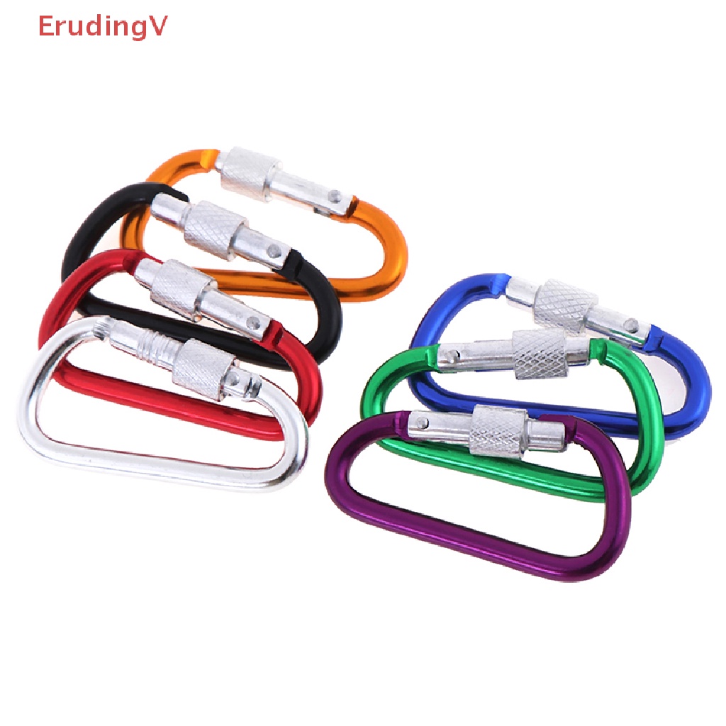 [ErudingV] Bộ 2 Móc Khóa Chữ D Bằng Nhôm Màu Ngẫu Nhiên Dùng Ngoài Trời [Mới]