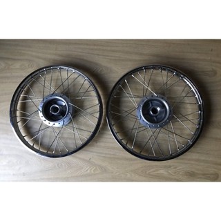 Bộ căm đùm niềng-vành nan sắt đùm-phanh cơ wave @ 110 blade wave s rsx 110 dream 110 ráp lên zin không chế cháo