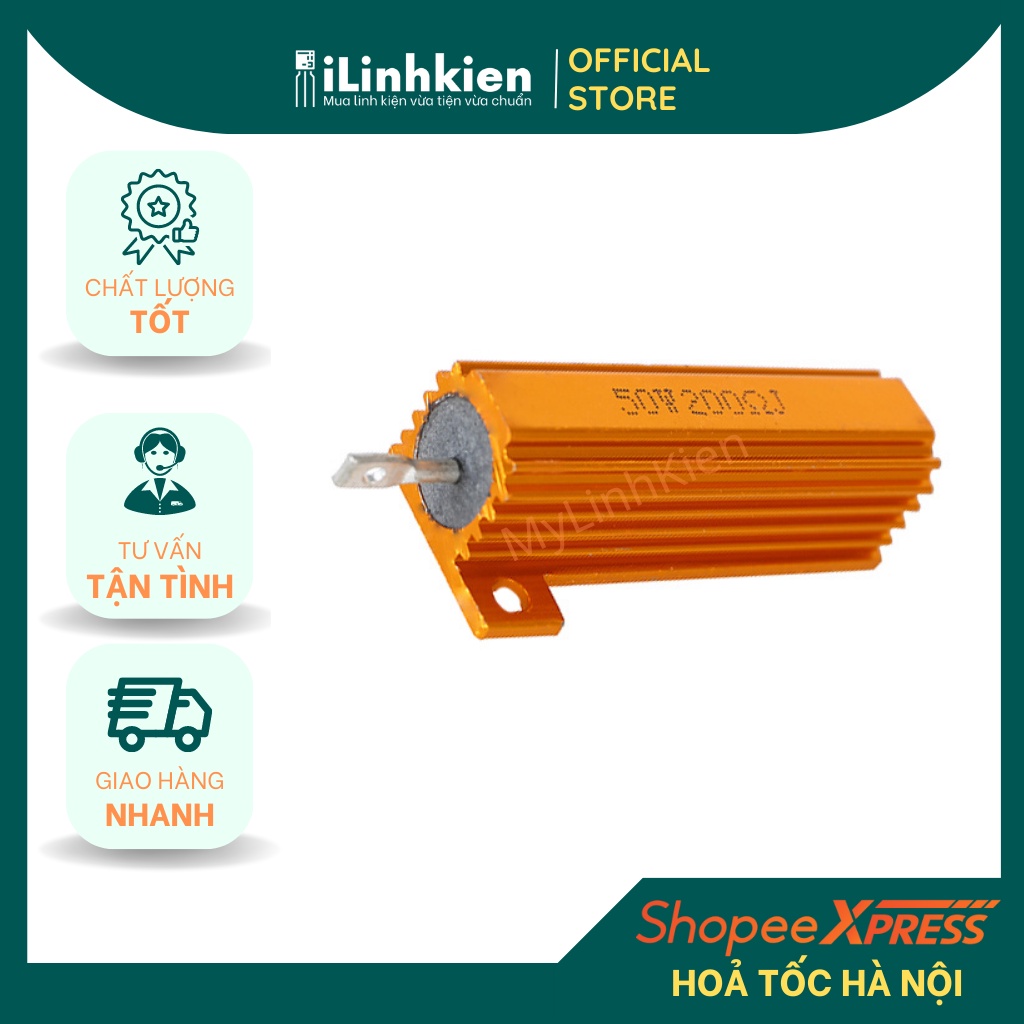 Điện trở nhôm công suất 50W 47R 5% RX24-50W47R chất lượng cao