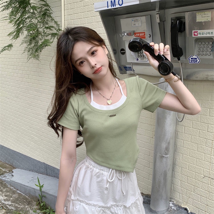 Áo Thun Tay Ngắn Thiết Kế Độc Đáo Thời Trang Mùa Hè Cho Nữ