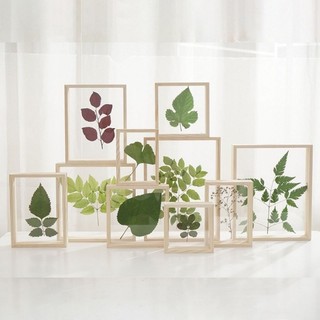  Khung ảnh gỗ để bàn decor 2 mặt nhiều kích thước làm gỗ thông tự nhiên trang trí nhà cửa 