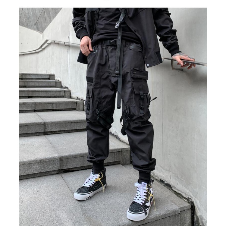 Quần Dài Jogger Swat Túi Hộp Phối Dây Cao Cấp Cá Tính Unisex Nam Nữ