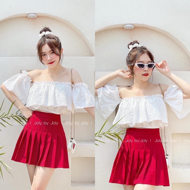 Chân Váy Xếp Ly Ngắn Tennis Skirt JOLY BY JOLY Trơn Big Size Vải Có Độ Co Giãn Nhẹ Giúp Thoải Mái Và Thoáng Mát Khi Mặc