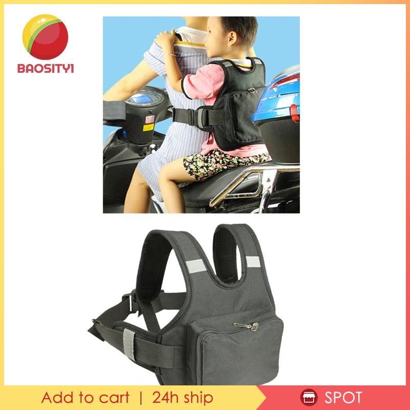 [Baosity1] Dây Đai An Toàn Cho Bé Khi Đi Xe Đạp Màu Đen