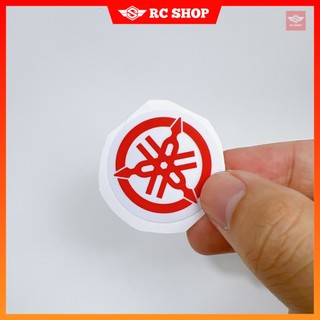 Tem logo yamaha đỏ dán xe siêu ngầu