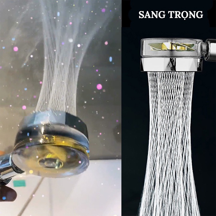 Bộ Vòi Hoa Sen Vòi Sen Tăng Áp Cao Cấp Không Gỉ 5 Chế Độ Nước