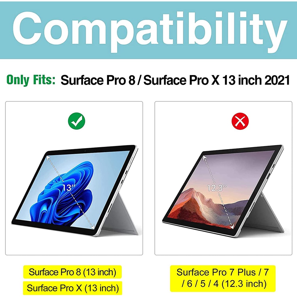 Sự riêng tư Kính Bảo Vệ Màn Hình Chống Nhìn Trộm Chất Lượng Cao Cho surface Pro 8 Pro X surface pro8 proX