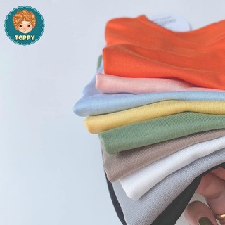 Áo thun trơn basic tay ngắn cho bé trai, bé gái (9 màu)