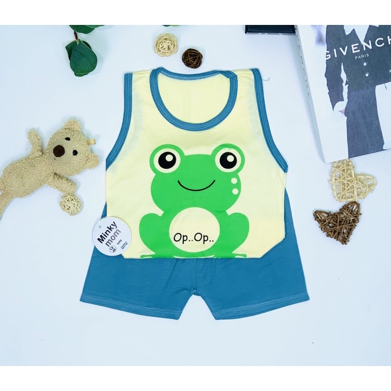 Thun lạnh Minkymon ba lỗ cho bé từ 6 -18kg