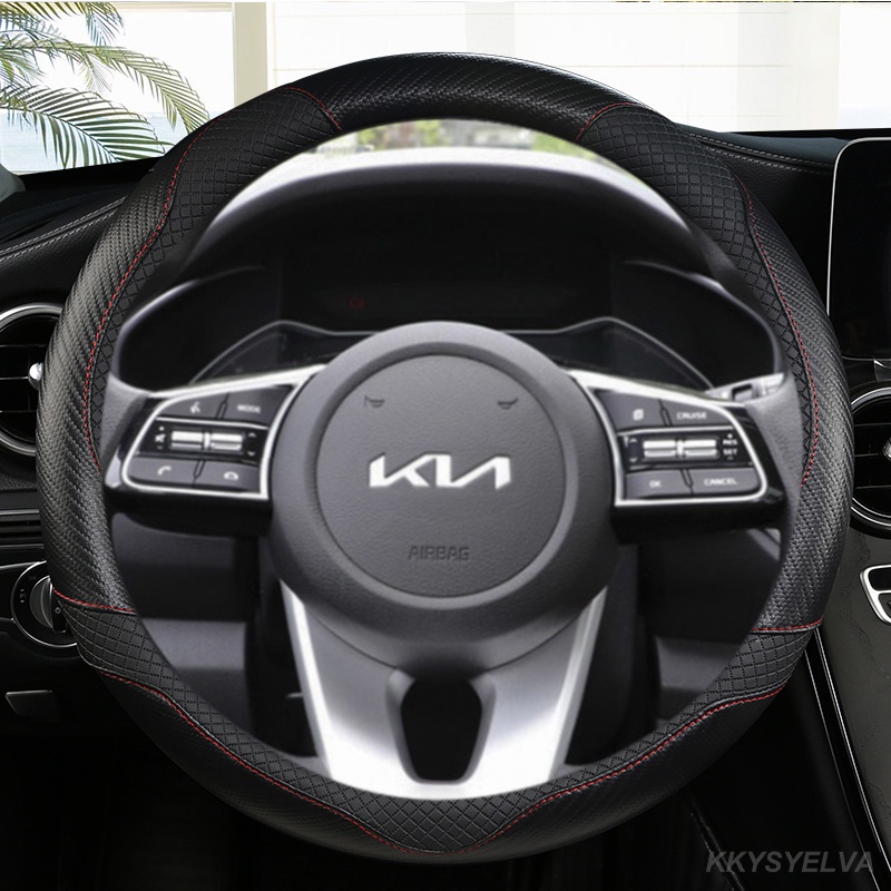 Bọc Vô Lăng Xe Hơi 38cm 15 "Bằng Da Cho Kia Sportage Sid Rio 3 Soul Sportage Ceed Sorento Cerato K2 K3 K4 K5 KX3 KX5 2022