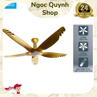 Quạt trần 5 cánh ac acf04d605, động cơ dc inverter siêu tiết kiệm điện