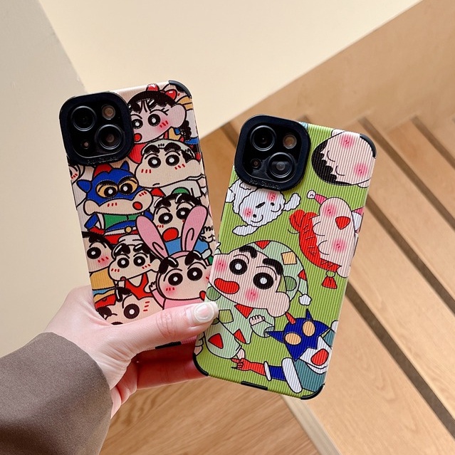 Ốp Điện Thoại Dẻo Họa Tiết Hoạt Hình Cậu Bé Bút Chì Cho iPhone 7 8 14 + Plus SE 2020 X XS XR 11 12 13 14 Pro Max Apple shin case