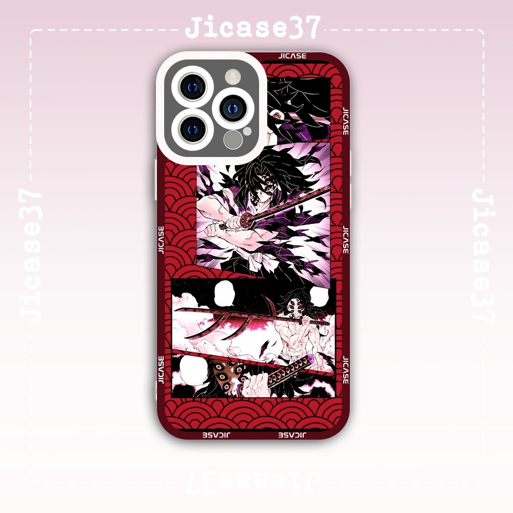 Ốp lưng iphone cạnh vuông Jicase JMcase Thượng Huyền Nhất Yoriichi Kimetsu No Yaiba Anime x/xs/11/12/pro/max/plus/promax