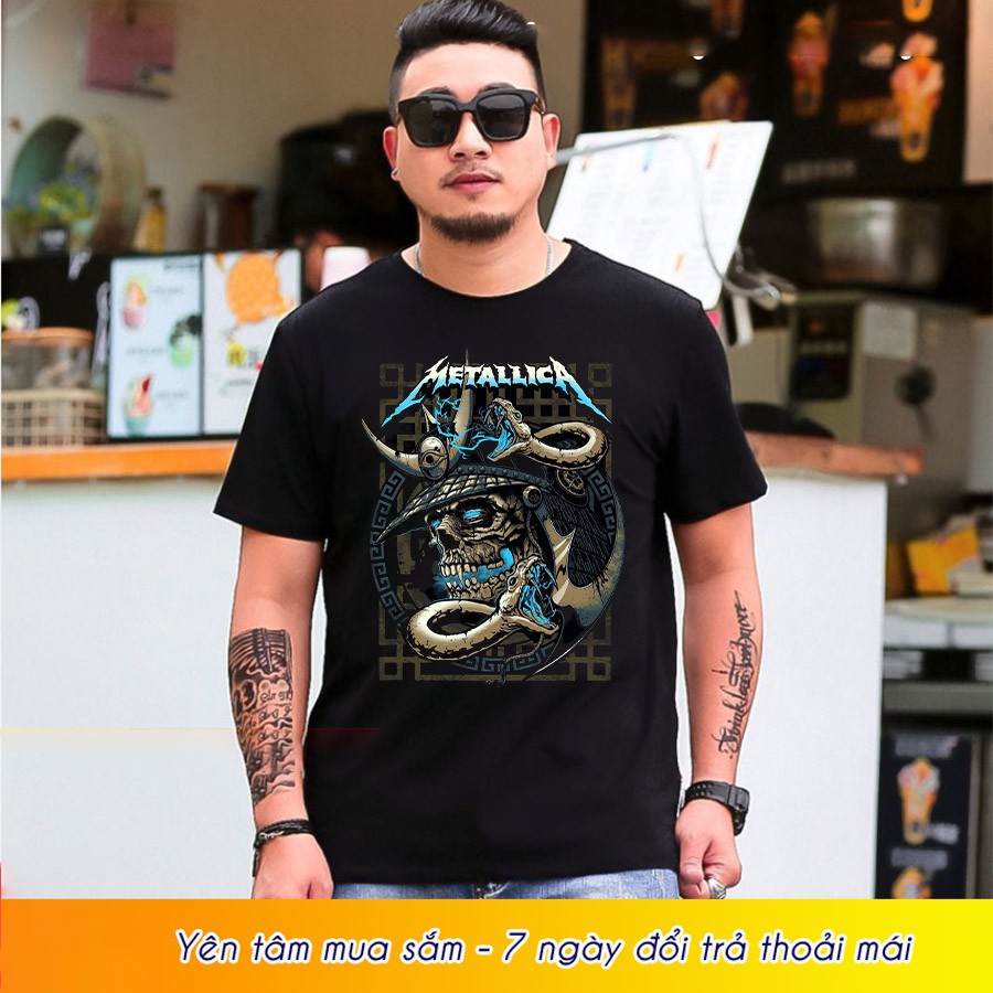Áo thun Nam in hình Metallica 3D