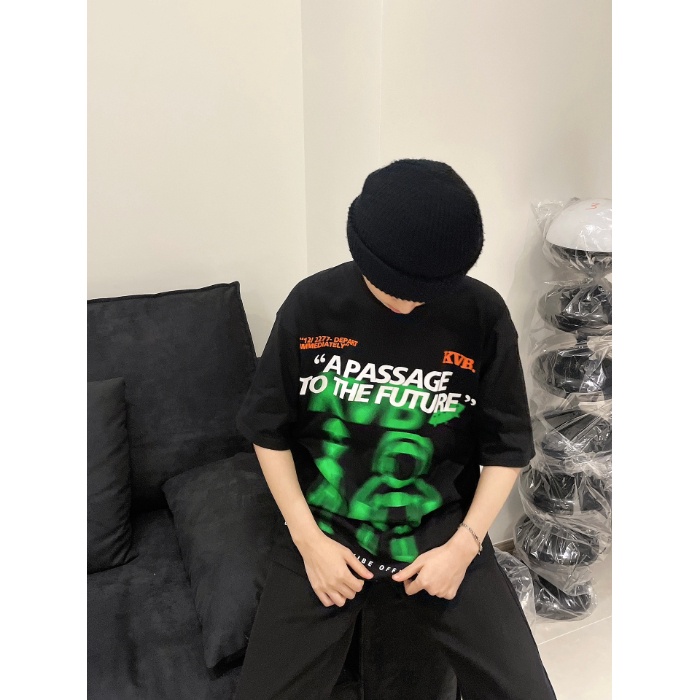 NRVP Áo Thun 100% Cotton Tay NgắN Plus Size 5XL