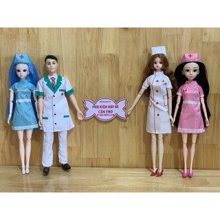 Bộ dụng cụ bác sĩ y tá cho nhà bup bê