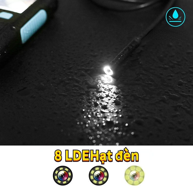 Camera nội soi công nghiệp HD 2,4 inch, màn hình HD 1080P, camera nội soi đường ống 5M.2M
