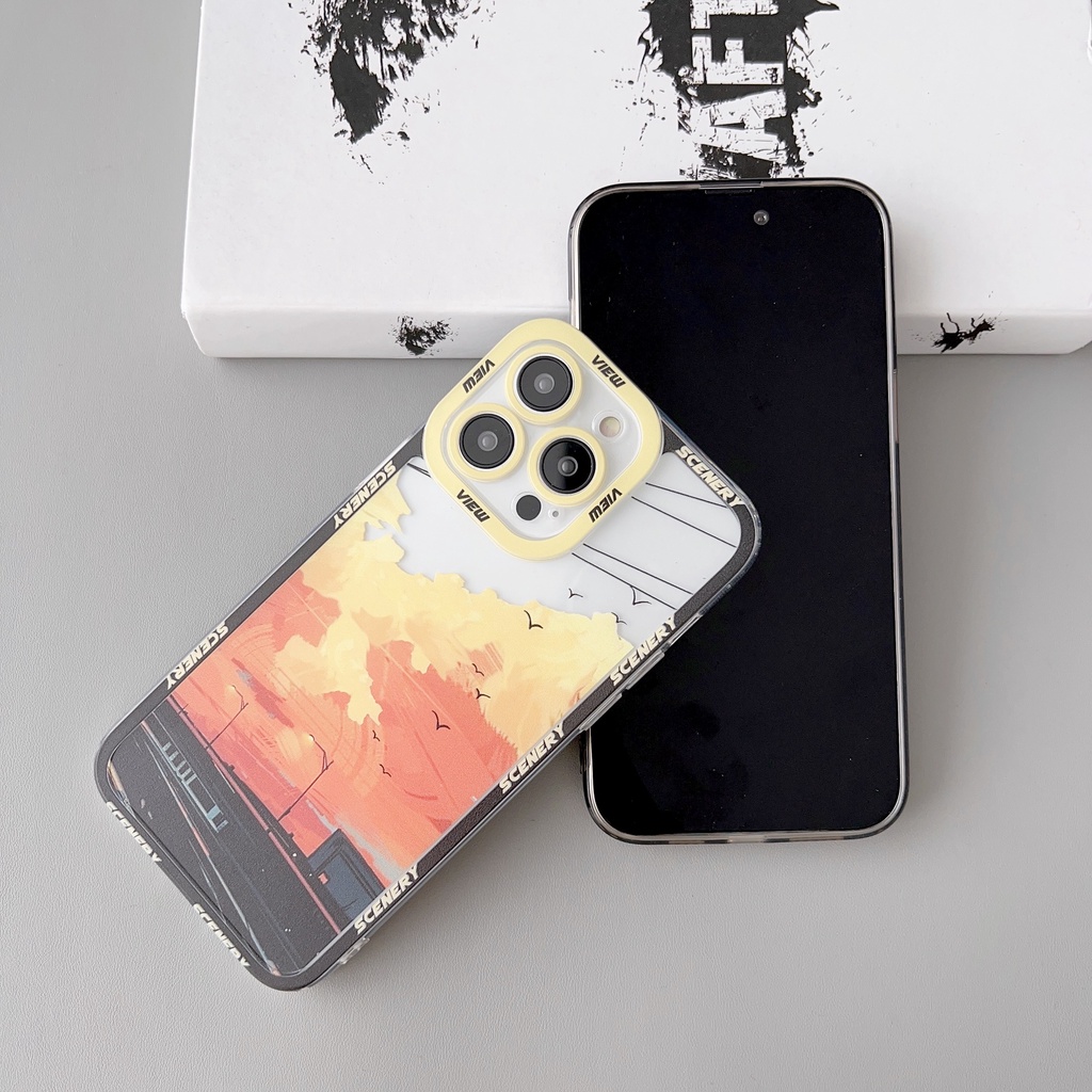 Ốp Điện Thoại Tpu Dẻo Trong Suốt Họa Tiết Đôi Mắt Thiên Thần Độc Đáo Cho iphone 14 13 12 11 pro max x xr xsmax