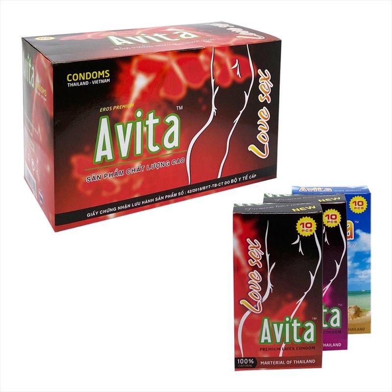 Bao cao su Gia đình hộp 120 cái giá rẻ Avita