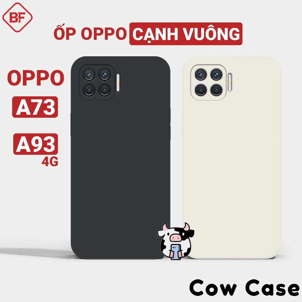 Ốp trơn Oppo A93 4G / A73 cạnh vuông Basefast | Vỏ điện thoại Oppo bảo vệ camera toàn diện TRON