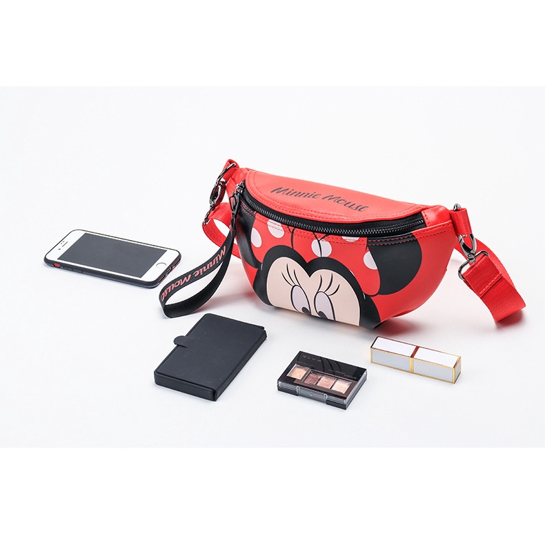 Disney Túi Đeo Chéo Ngực Cỡ Lớn Họa Tiết Chuột Mickey Thời Trang Xu Hướng Cho Nữ
