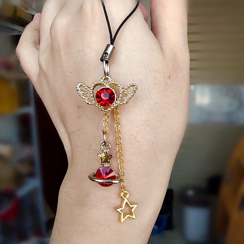 Mặt Dây Chuyền Hình Ngôi Sao Năm Cánh Trang Trí Điện Thoại Di Động Liang Mao satellite ornats