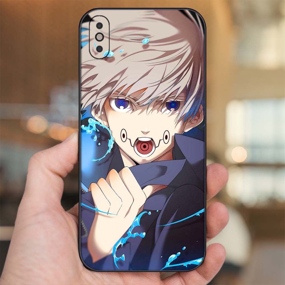 Ốp lưng iPhone Xs Max dẻo đen cạnh vuông in hình Inumaki Toge Jujutsu Kaisen Chú Thuật Hồi Chiến