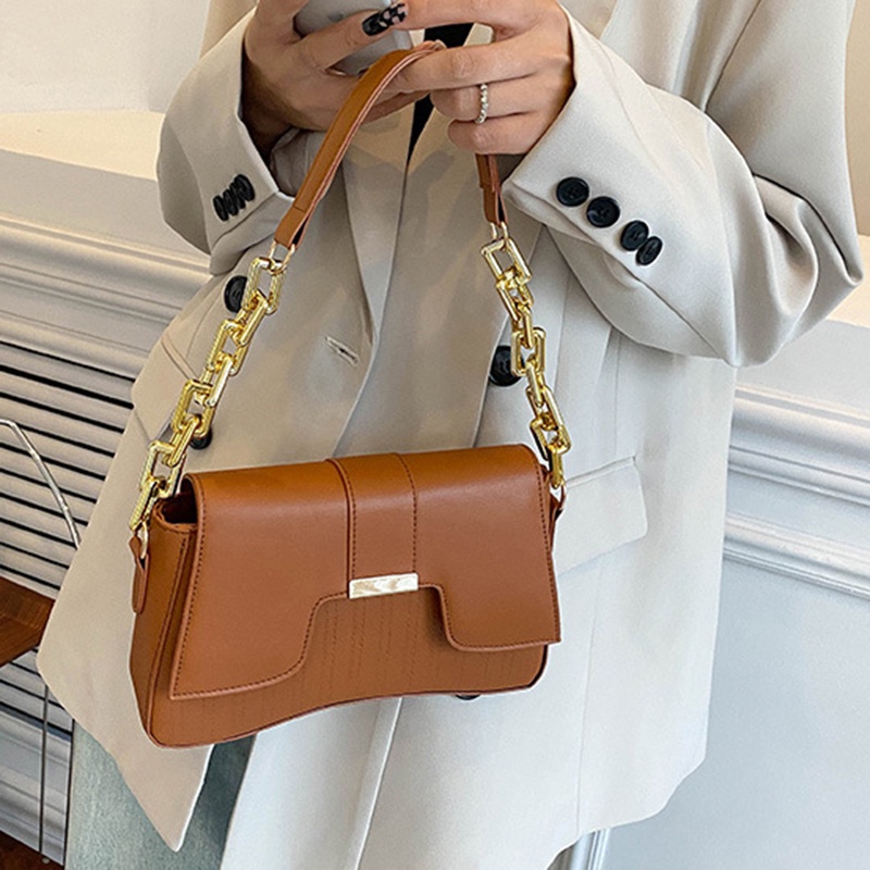 Túi đeo vai IELGY phối màu tương phản thiết kế thời trang cao cấp