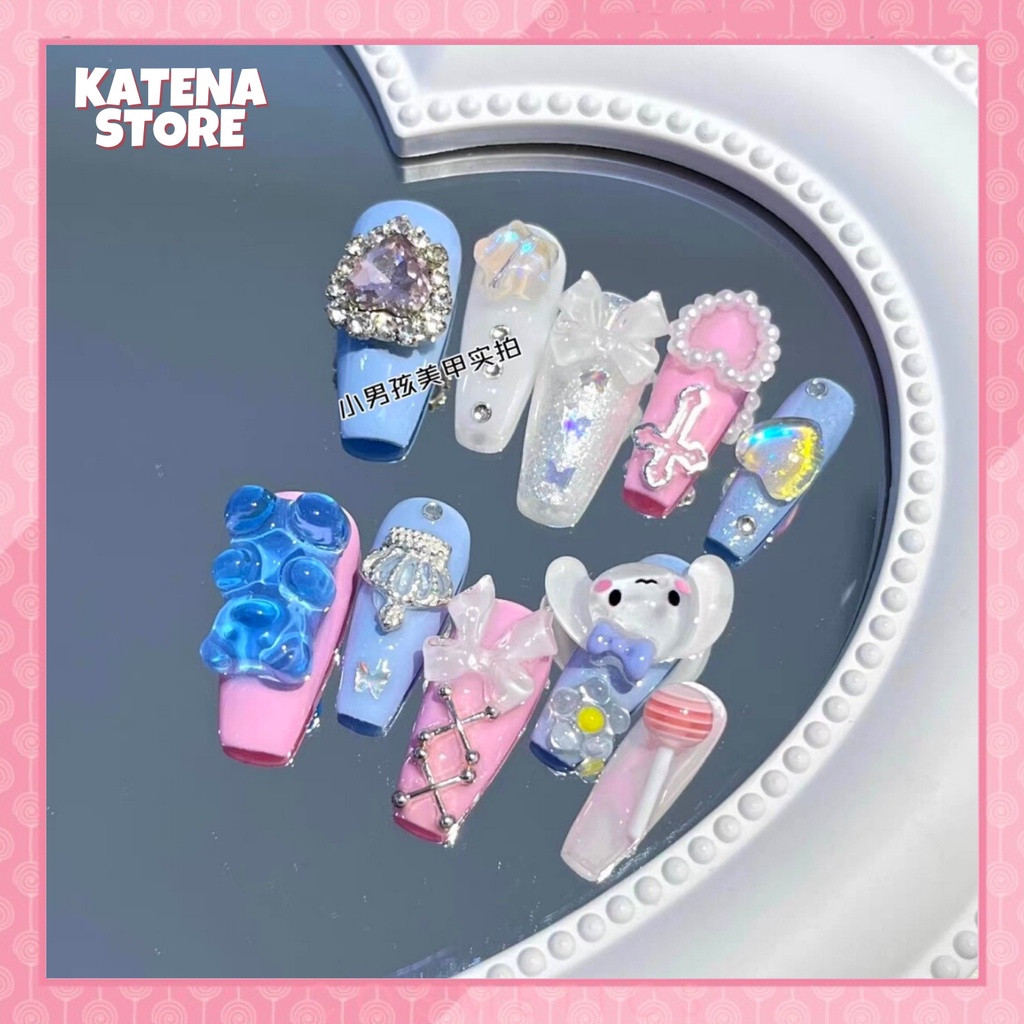 Charm Trang Trí Móng Tay Hình Kẹo Mút 3D Dễ Thương