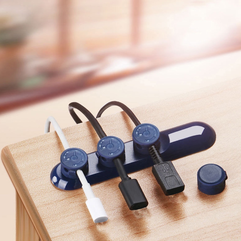 Giá Đỡ Cố Định Dây Cáp USB Có Nam Châm Hình Hoa Hướng Dương