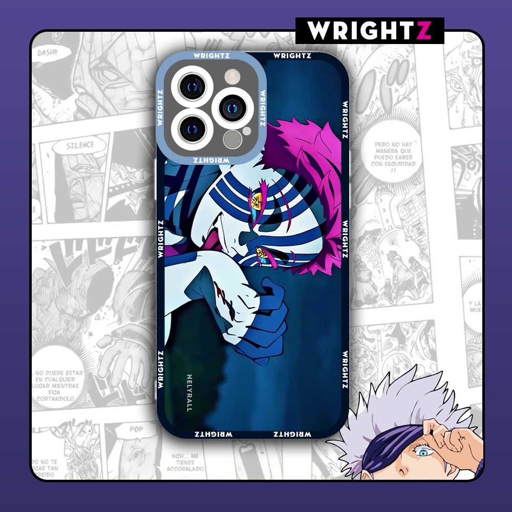 Ốp lưng iphone cạnh vuông WrightZ Akaza Kimetsu No Yaiba Anime Manga 8plus/x/xs/11/12/pro/max/plus/promax