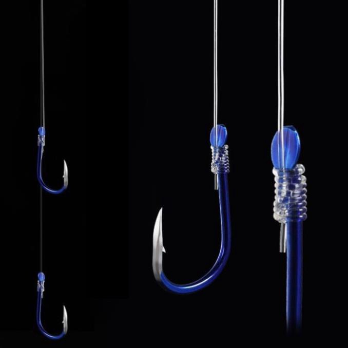 Lưỡi câu cá đôi buộc sẵn hàng cao cấp. Thẻo câu đơn câu đài. Vỉ 10 bộ thẻo đôi. Đồ Câu Hoàg Nam