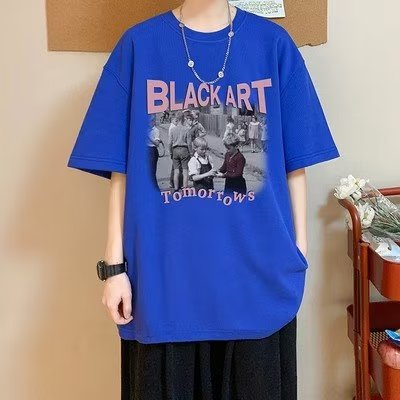 Áo Thun Mùa Hè 2023 Tay Ngắn Dáng Rộng In Họa Tiết Phong Cách Hip hop Hong Kong Cho Nam Và Nữ