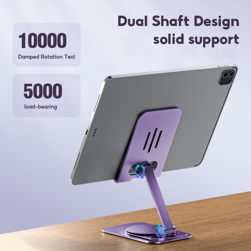 TBTIC alluminum alloy phone tablet holder cho iphone ipad samsung desktop stand có thể gập lại có thể điều chỉnh xoay