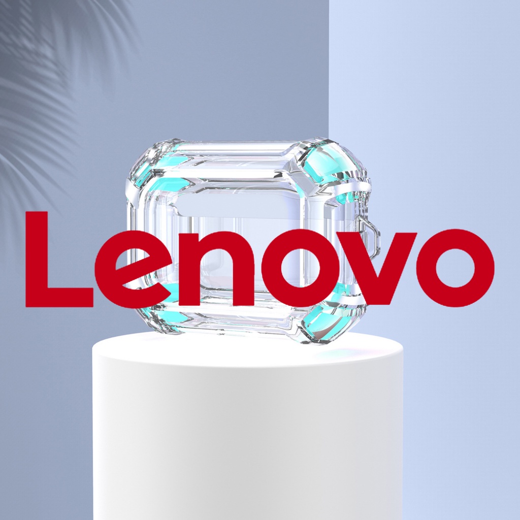 Vỏ bảo vệ hộp sạc tai nghe LENOVO trong suốt họa tiết hoa hướng dương chống rơi dễ tháo rời thích hợp cho AirPods Pro 3