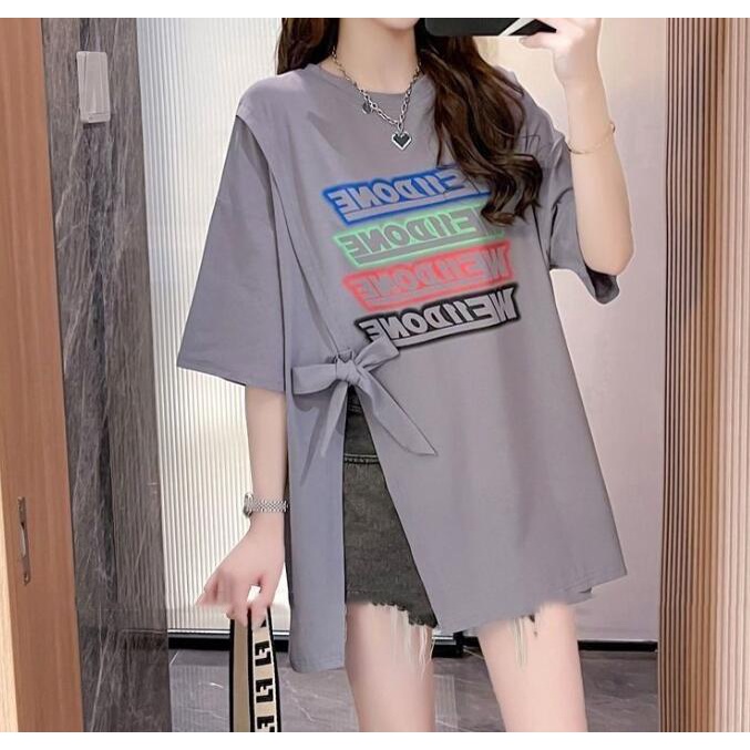 Áo Thun Tay Ngắn Dáng Rộng Cỡ Lớn Thời Trang Hè 2023 Trẻ Trung Cho Nữ