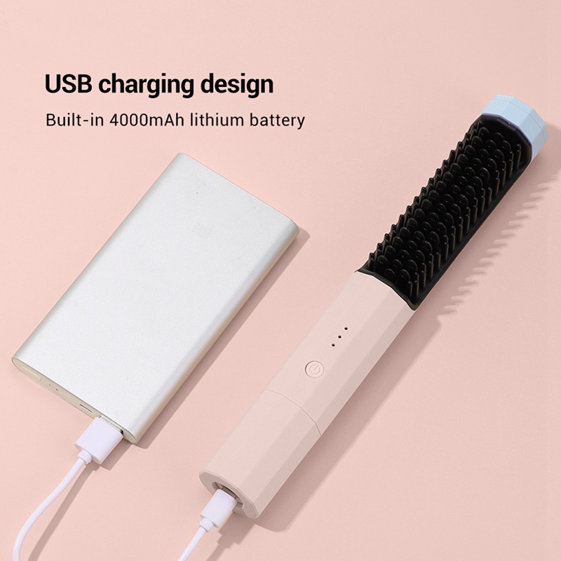 Máy Uốn Và Duỗi Tóc 2 Trong 1 Cổng USB Nhanh Chóng Cho Salon