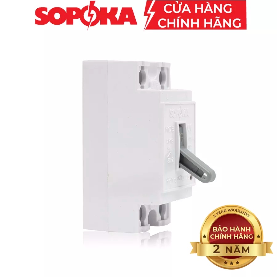 Aptomat  chất lượng cao SOPOKA HCB 30A màu đen