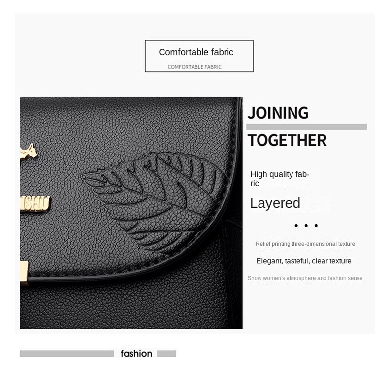 Túi Da Đeo Chéo Nhiều Ngăn Thời Trang Cho Nữ