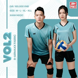 Bộ Quần Áo Bóng Chuyền Riki Vol 2- Chất Vải Bền Bỉ - Kháng Khuẩn - Thoáng Khí