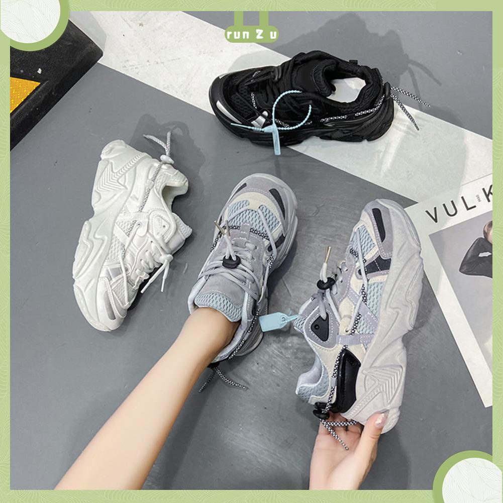 Thonglor Shoe Giày Chạy Bộ Nữ Phối Ren Nhẹ Mềm Bên Trong Thoáng Khí Thể Thao Thông Thường Cho run 2 u
