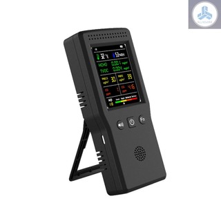  Máy Đo Chất Lượng Không Khí Cầm Tay 9 Trong 1 PM2.5 PM10 HCHO TVOC CO2 AQI LCD B130 