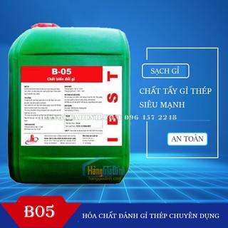 Can 5l chất tẩy gỉ thép B05 chất tẩy gỉ sắt thép siêu nhanh siêu mạnh chỉ 5 phút sạch gỉ Giá rẻ