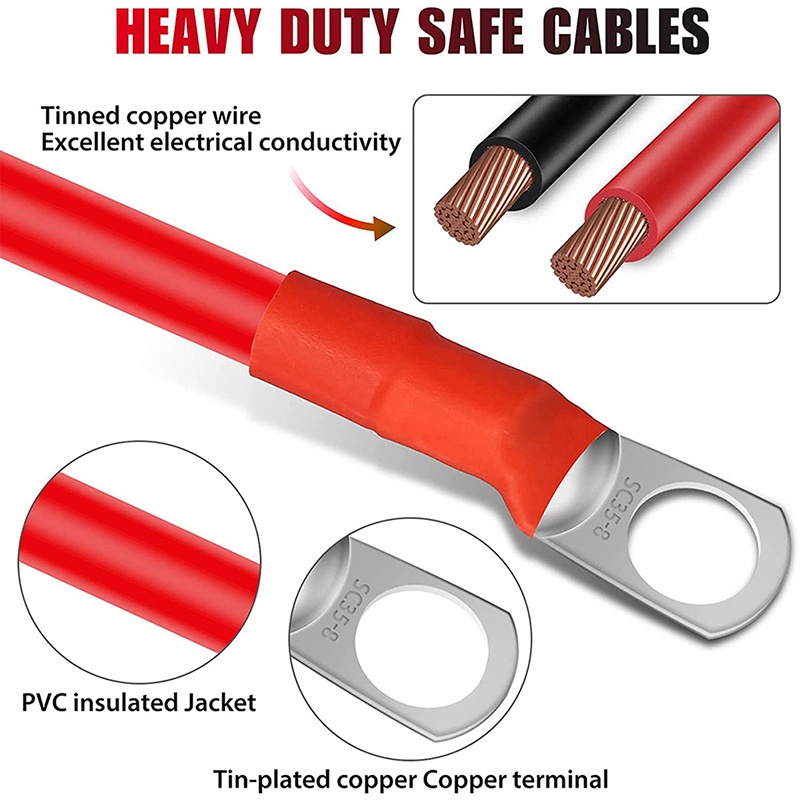 Dây Cáp Nối Pin 6 / 4 awg 16 / 25mm2 Bằng Đồng Chuyên Dụng