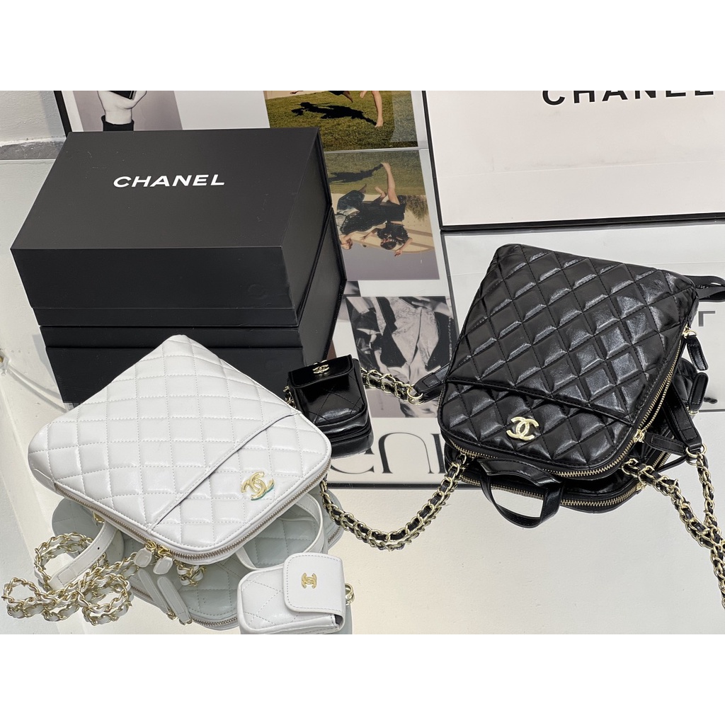 Balo chần trám 23A khóa kéo miệng CHẤT DA NHÁM, BÓNG LOẠI DA MỚI SIZE : 22 X 24cm FULLBOX VIP NAM CHÂM, TÚI VẢI , BILL