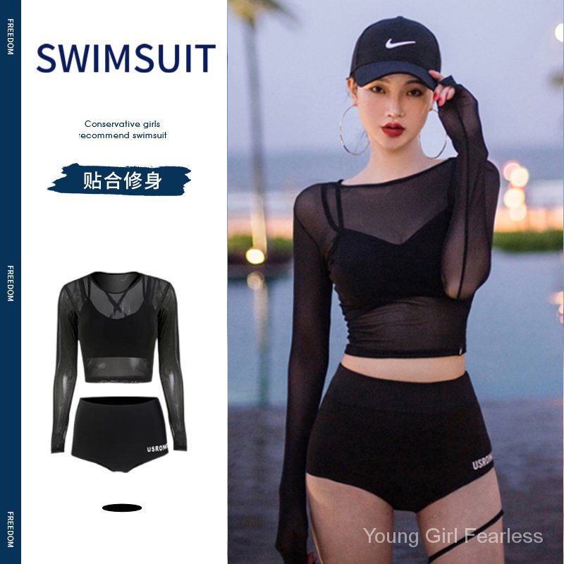 Hàng mới trong kho bikini gợi cảm áo tắm dài tay nữ tắm suối nước nóng mùa hè 2023 mẫu mới tập hợp thon gọn bảo thủ chống nắng Áo tắm một mảnh áo tắm Sexy Áo tắm hai dây áo tắm áo tắm tách đồ lót bikini váy áo tắm